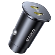 Baseus GoTrip 30W Dual USB-C Car Charger - Black