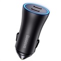 Baseus Golden Chankor Pro Fast Car Charger - 40W - Dark Grey