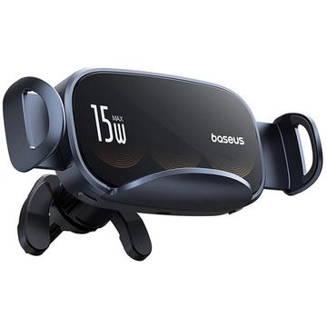 Baseus LightChaser Wireless Charger / Car Holder - 15W - Black