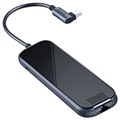 Baseus Mirror USB -C Hub Cahub -DZ0G - USB 3.0, RJ45, HDMI, PD - šedá