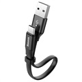 Baseus Nimble Charge & Sync USB -C Cable CatMBJ -01 - 23 cm - černá