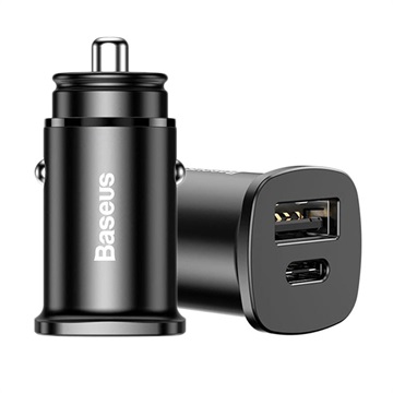 Baseus PPS 30W Car Charger - USB -C PD, QC4.0/3.0, SCP, AFC - Černá