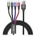 Baseus Rapid Series 4-in-1 kabel CA1T4-A01-1,2 m-černá