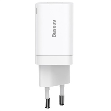 Baseus Super Si Pro Quick Charger 30W - USB -C, USB -A - WHITE