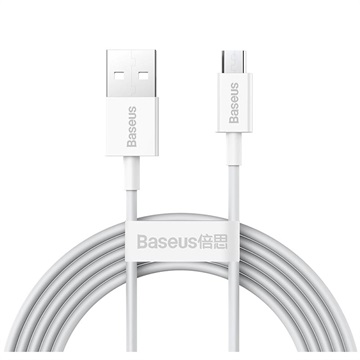 Baseus Superior MicroUSB Rychlý nabíjecí datový kabel - 1M - bílá