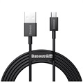 Baseus Superior MicroUSB Rychlý nabíjecí datový kabel - 2M - černá