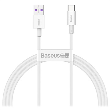 Baseus Superior Series USB-C Data & Charging Cable - 66W, 1m (Open Box - Bulk) - White