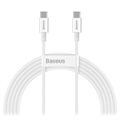 Baseus Superior Series USB -C / USB -C kabel - 100W, 2M - bílý