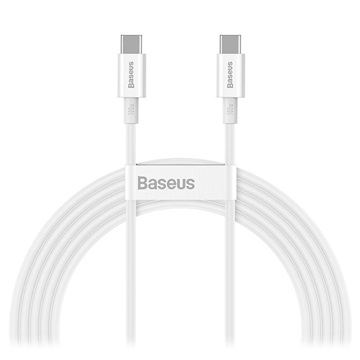 Baseus Superior Series USB -C / USB -C kabel - 100W, 2M - bílý