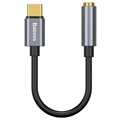 Baseus USB-C / 3,5 mm kabel zvukového adaptéru Cahub-EZ0G-tmavě šedá