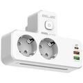 Beline Power Strip with LED Backlight - 2x USB-A, USB-C, 2x AC - White
