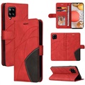 Oboubarevná série Samsung Galaxy A42 5G Case - červená