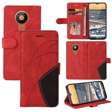 Oboubarevná série Nokia 5.3 Case - červená