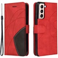 Oboubarevná série Samsung Galaxy S21 5G Case - červená