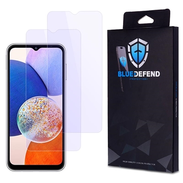 Samsung Galaxy A14/A14 5G BlueDefend Anti-Blue Light Tempered Glass Screen Protector - 2 Pcs.