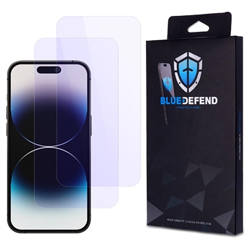 iPhone 14 Pro Max BlueDefend Anti-Blue Light Tempered Glass Screen Protector - 2 Pcs.