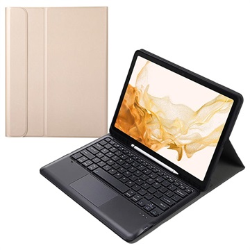 Samsung Galaxy Tab S8+ Bluetooth klávesnice - zlato