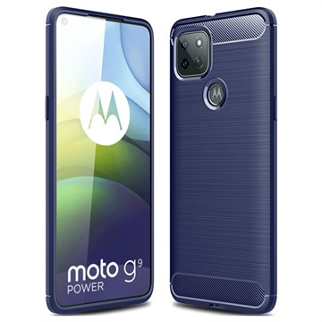 Motorola Moto G9 Power Bardersed TPU pouzdro - uhlíkové vlákno