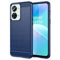Xiaomi Redmi 9a Brushhed TPU pouzdro - uhlíkové vlákno - černá