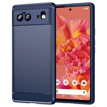Google Pixel 6 BarderSed TPU pouzdro - uhlíkové vlákno