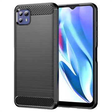 Motorola Moto G50 5G Bardersed TPU pouzdro - uhlíkové vlákno - černé