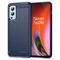 OnePlus Nord 2 5G Bardersed TPU pouzdro - uhlíkové vlákno - modrá