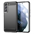 Samsung Galaxy S22 5G Bardersed TPU pouzdro - uhlíkové vlákno - černá
