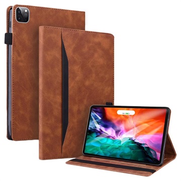 Obchodní styl iPad Pro 12.9 2020/2021 Smart Folio Case - Brown