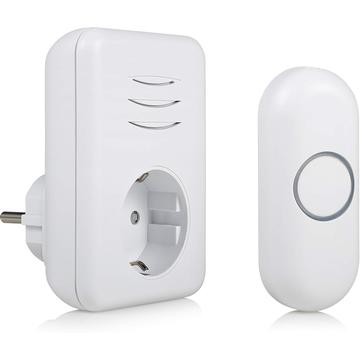Byron DBY-22313 Wireless Doorbell Set - EU Plug - White