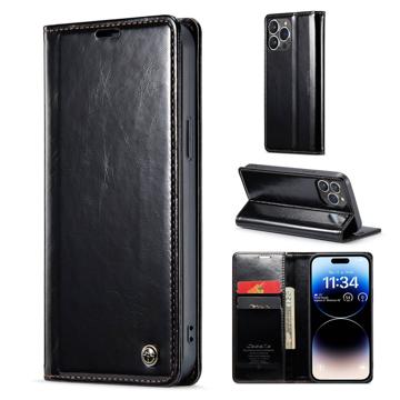 Caseme 003 Series iPhone 14 Pro Max Pouzdro na Peněženku - Černá