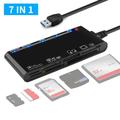 CR7 USB 3.0 Multifunctional Card Reader - CF/SD/MS/TF Cards - Black