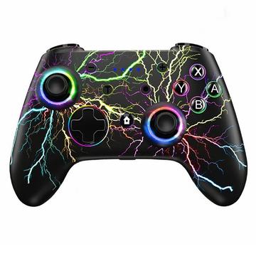 CX-270L Wireless Game Controller for Nintendo Switch/PC/Android/iOS - Black / Colorful Light