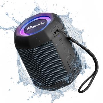 CYBORIS CYB-S3 Bluetooth 5.1 bezdrátový reproduktor 24W působivý zvuk Stereo Bass 18 hodin přehrávání RGB světlo Subwoofer Sound Box - černý