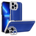 Hybridní kryt IPhone 13 Pro IPhone 13 Pro - uhlíkové vlákno - modrá