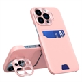 Pouzdro CamStand iPhone 14 Pro se Slotem pro Kartu – Růžovýicel