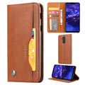 Série sad karty Huawei Mate 20 Lite Wallet Case - Brown
