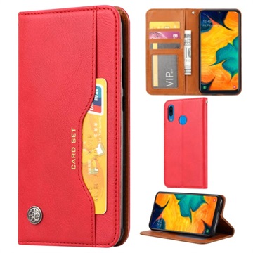Série sady karet Samsung Galaxy A20E Peněženka - červená