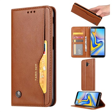 Série sady karet Samsung Galaxy J6+ Case - Brown