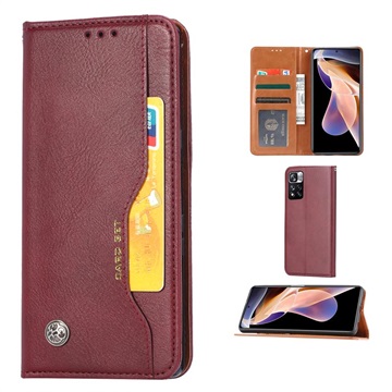 Série sady karty Xiaomi Redmi Note 11 Pro/Note 11 Pro+ Waste Case - víno červená