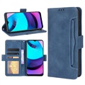 Série držitelů karet Motorola Moto E20 Peněženka - modrá
