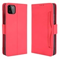 Série držitelů karet Samsung Galaxy A22 5G, Galaxy F42 5G Case - červená