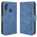 Série držitelů karet Samsung Galaxy M21 2021 Case Waste - Blue