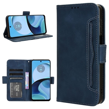Motorola Moto G14 Cardholder Series Pouzdro na Peněženku - Modrý