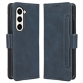 Samsung Galaxy Z Fold5 Cardholder Series Pouzdro na Peněženku - Modrý