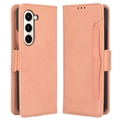 Samsung Galaxy Z Fold5 Cardholder Series Pouzdro na Peněženku - Růžový