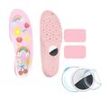 Cartoon Pattern Shoe Insoles with AirTag 1/2 Holder and Protective Films - 175-190mm - Pink