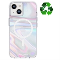 Case-Mate Soap Bubble MagSafe iPhone 14 Pouzdro - Průhledný