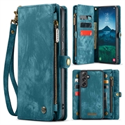 Samsung Galaxy S24 FE Caseme 008 2-in-1 Multifunctional Wallet Case - Blue