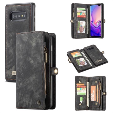 Multifunkční Samsung Galaxy S10 Wallet Case-černá multifunkční Samsung Galaxy S10