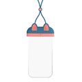 Cat Ears Universal Waterproof Case - 7" - Blue